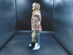 antique doll crack head pink b